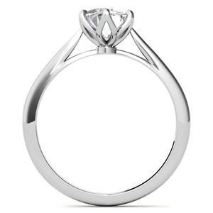Luxury 18K Gold <b>Ring</b> with Real Diamonds New Design Solid Gold <b>ring</b> Petite Oval Tulip Cathedral Lab Grown Diamond Solitaire <b>Ring</b> - Product Image 3