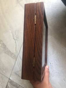 Luxury Wooden Masala Box with Glass Lid Handmade Spice <b>Storage</b> Organizer - Product Image 4