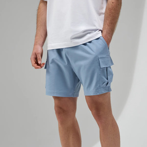 กางเกงขาสั้นคาร์โก้ผ้าทอทรงปกติสำหรับผู้ชาย สั่งทำโลโก้ได้ตามต้องการ มีกระเป๋าคาร์โก้ 2 ช่องด้านข้าง เหมาะสำหรับออกกำลังกายและสวมใส่ลำลอง - Product Image 1