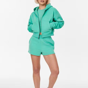 Custom Logo Women Heavyweight Fleece Winter Tracksuit <b>Set</b> Oversized Pullover Sweatshirt Jogger Pants Breathable Gym Wear OEM - Product Image 2