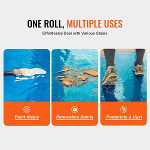 Pellicola Protettiva per Tappeti 24" X 200" Facile da Installare Autoadesiva Protezione per Superfici Pavimenti Accessori per Pavimentazione in Polietilene - Product Image 6