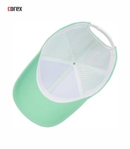 Light Green Laser Cut 6-Panel Baseball <b>Cap</b> Breathable Mesh 3D Embroidery Button Adjustable Unisex Outdoor Spring <b>Summer</b> Casual - Product Image 5