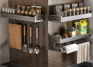 Organizador de Especias Giratorio de Metal de un Solo Nivel para Cocina, Soporte para Condimentos, Bandeja Giratoria, Estante de Almacenamiento, OEM/ODM - Product Image 4