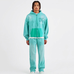 Survêtement d'entraînement pour homme, coupe ajustée, à capuche, manches longues, personnalisé, haute qualité, collection Hiver 2026 - Product Image 4