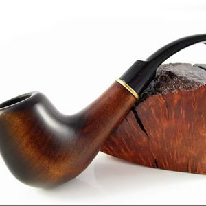 Pipa de Tabaco de Madera Hecha a Mano, Diseño Clásico de Pipa para Fumar, Pipa de Madera Vintage, Pipa de Tabaco Natural Tallada a Mano - Product Image 1