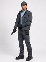 Uniforme d'hôtesse de l'air à manches longues en viscose personnalisé pour hommes |   Fabricant OEM |   Uniforme de technicien d'entretien aéronautique