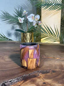 Madkhan en bois élégant et traditionnel avec bol en résine d'oud infusée, parfum arabe apaisant, espaces de détente à la maison et ambiance du Ramadan - Product Image 3