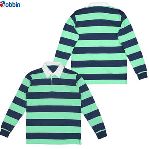 Custom Striped <b>Polo</b> <b>Shirts</b> <b>Pocket</b> Long Sleeve Rugby <b>Shirt</b> Summer Collection New Trendy Hot Sale Adults Breathable Nti-Shrink - Product Image 3