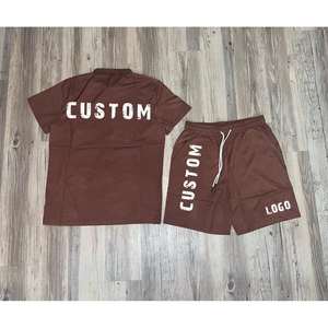 Nuevo Conjunto de Verano para Hombre, Camisa y Pantalones Cortos Estilo Varsity con Botones, Ropa Deportiva Hip Hop - Product Image 3