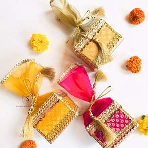 Cajas de Ladoo tradicionales grandes hechas a mano de India, caja de regalo dulce para boda, Ramadán y graduación, caja de regalo para Baby Shower de dama de honor - Product Image 3