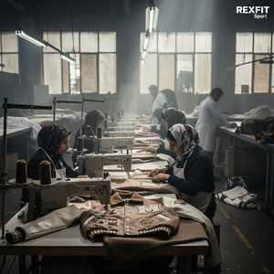 Chaqueta Varsity Personalizada RexFit Sport para Hombre, Chaqueta Bomber de Béisbol con Mangas de Cuero, Logotipo Bordado, Ropa Urbana OEM - Product Image 6