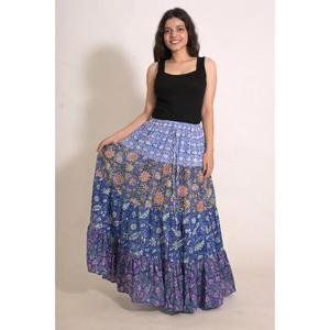 Indian Handmade Cotton Patchwork <b>Skirt</b> <b>Boho</b> Long Maxi <b>Skirt</b> Gypsy Festival Clothing for Women - Product Image 2