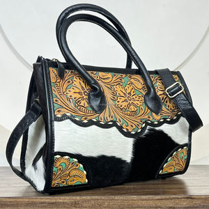 Bolso cruzado de diseñador de nueva tendencia para mujer, bolso de hombro de moda, bolsos de mano de cuero de vaca mecanizados a mano, monederos de gran capacidad - Product Image 4