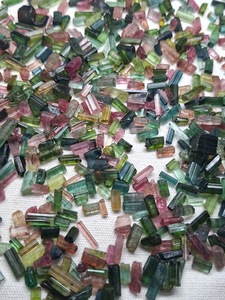 Wholesale Natural Multi Color Tourmaline Rough <b>Crystal</b> Chips Lot | Watermelon Tourmaline Loose <b>Raw</b> Gemstone for Jewelry Making, - Product Image 2