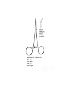Pinzas Halstead para Mosquitos, Curvas y Rectas, Tijeras Hemostáticas, Instrumentos Médicos Quirúrgicos - Product Image 2