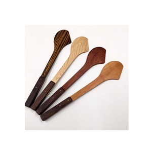 Magnifique ensemble de spatules en bois d'olivier, ustensiles de cuisine en bois naturel pour frire, remuer, mélanger et servir - Product Image 3