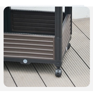 กระถางปลูกต้นไม้กลางแจ้งพร้อมโครงเหล็กและเต็นท์ปลูกพืช - Product Image 6