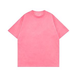 เสื้อยืดคอกลมแขนสั้นทรงโอเวอร์ไซส์สำหรับผู้ชาย สวมใส่สบาย เหมาะสำหรับออกกำลังกายและใส่ลำลอง เป็นมิตรต่อสิ่งแวดล้อม ผลิตจากผ้าฝ้าย 100% ล้างสีแบบแอซิดวอช - Product Image 5