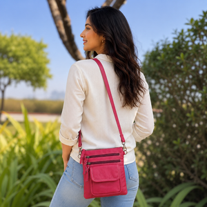 Real Leather Handmade Sling <b>Bag</b> New Arrival Handbag Stylish Collection Cross Body Multi Uses Designer <b>Bags</b> For Women - Product Image 1