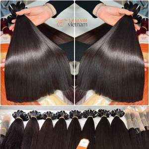 Cuticle Aligned Silky Weft Hair Super Double Drawn Raw Vietnamese Straight Hair Extensions Length 10 <b>12</b>" Grade 12A Available - Product Image 4