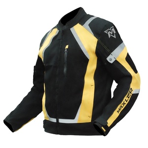 เสื้อแจ็คเก็ตมอเตอร์ไซค์สีดำเหลืองสำหรับผู้ชาย แขนยาว สะท้อนแสง ระบายอากาศได้ดี ใส่ขี่ได้ทุกฤดู - Product Image 3