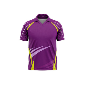 Uniformes de críquet sublimados hechos en Pakistán, 100% poliéster, reversibles, personalizados, de media manga, de secado rápido y transpirables, en venta. - Product Image 2