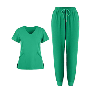 Uniforme d'hôpital 100% coton de haute qualité unisexe de qualité supérieure ensemble de gommage médical d'infirmière avec logo personnalisé et détection d'aiguille - Product Image 3
