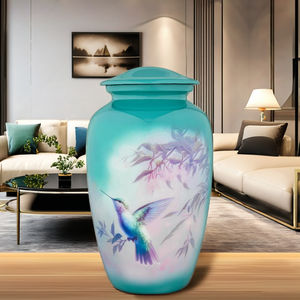 Urnas de cremación para adultos de diseño moderno de la más alta calidad, recuerdo redondo de Metal hecho a mano, cenizas humanas, mascotas, jarrón de mesa, funeral - Product Image 1