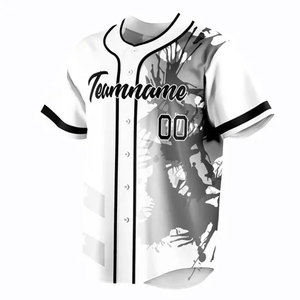 Customizable Breathable Sublimation Baseball Jersey <b>Shirt</b> Plus Size Fashion Softball Playwear Wholesale Custom Style Jersey - Product Image 2