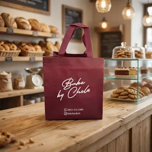 Bolsa de Embalaje para Pastelería Personalizada, No Tejida, Ecológica, Reutilizable, Termosellada, Impresa con Serigrafía, Venta al Por Mayor - Product Image 3