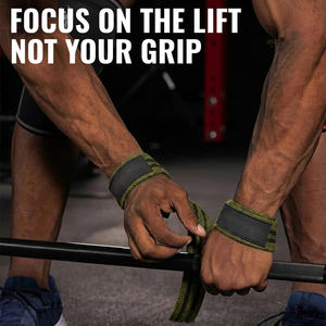Sangles de musculation personnalisées avec logo et poignée, vente en gros pour entraînement de force, fitness, exercices sportifs, sangles de poignet - Product Image 4