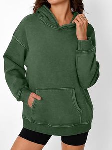 <b>Pink</b> Unisex Oversized Custom Design Hooded Sweatshirt Solid Color Pocket Casual French Terry Knitted Autumn Wear <b>Hoodies</b> - Product Image 6