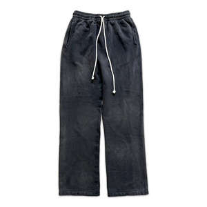 Nesta Sports Casual Mid Loose Oversized <b>Stacked</b> Sweatpants Men <b>Joggers</b> High Quality Polyester Cotton Fleece Wide Straight Leg - Product Image 4