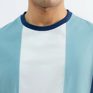Camiseta de Cuello Redondo Extra Grande para Hombre, 100% Algodón, Color Sólido, Unisex, Transpirable, Impresión Personalizada, Venta al Por Mayor OEM - Product Image 3