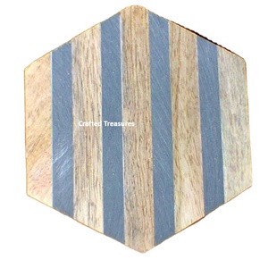 Artistic Wood Decorative Solid Wood <b>Tea</b> <b>coaster</b> For Hotel Home And Office Pad Custom <b>Coasters</b> With Affordable Price - Product Image 1