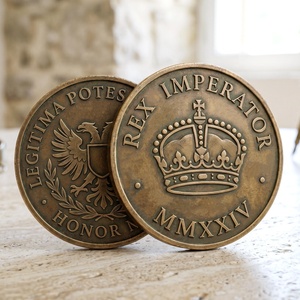 Pièces commémoratives en bronze finition antique personnalisées, Marktex - Product Image 2