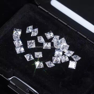 Diamants de laboratoire solitaires non montés 0,45-0,579 CT/pièce HPHT/CVD, clarté VS-Si, taille princesse, couleur DEF, excellente taille - Product Image 4