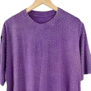 T-shirt pour homme entièrement personnalisé avec strass - 100% coton biologique, coupe ample, anti-plis, imprimé sérigraphié, écologique - Product Image 4