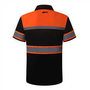 เสื้อโปโลนิรภัยแบบตาข่ายระบายอากาศ Hi Vis ขายส่ง ปรับแต่งได้ สวมใส่สบาย แขนสั้น สะท้อนแสงด้วยเทคโนโลยี Heat Transfer ผลิตจากโพลีเอสเตอร์ - Product Image 4