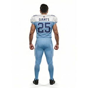 Maillot de football américain personnalisé sublimé 100 % polyester mesh col en V Fabricant OEM Nom d'équipe adulte Anti-humidité Manches courtes - Product Image 2
