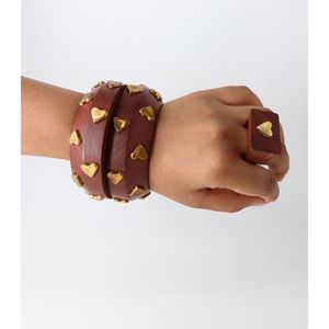 กำไลข้อมือไม้ทำมือสไตล์ชาติพันธุ์จาก RR Enterprises สำหรับผู้หญิง เครื่องประดับแบบดั้งเดิมจากอินเดีย - Product Image 2