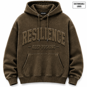 Wholesale High Quality <b>Three</b>-dimensional 3D Embossed Winter Hoodie Custom Logo Pure Cotton Embroidery Oversized Streetwear - Product Image 6