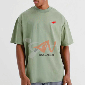 Wholesale Men's Oversize T Shirt Plus Size Plain Customized <b>Logo</b> High Quality T-Shirt for Men 100% Cotton - Product Image 1