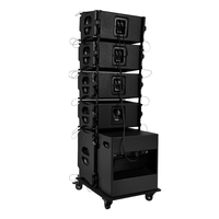 Haut-parleur Line Array Passif Actif Double 10 Pouces LS3 Série LA 500W/700W Mono Coque en Bois Garantie 3 Ans XLR/Speakon