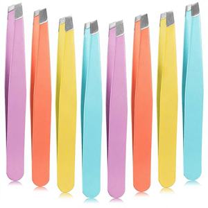 Meilleure qualité d'utilisation en salon ensembles de pinces à épiler de beauté de différentes couleurs pince à épiler à sourcils de correction en forme de sourcils pour femmes - Product Image 1
