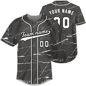 Camiseta de Béisbol con Estampado Tropical Personalizado, Unisex, Manga Corta, Poliéster que Absorbe la Humedad, Impresión por Transferencia de Calor con Nombre del Equipo, para Verano - Product Image 2