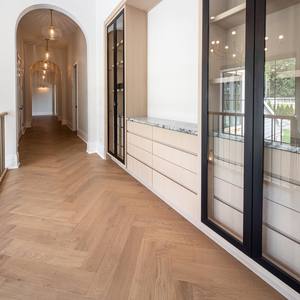 Suelo de Madera de Roble Blanco de 2 Capas con Diseño en Espiga, Certificación CARB P2, JAS AB, para Sala de Estar - Product Image 6