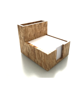 Acacia Wood <b>Sticky</b> <b>Note</b> Pen Holder Modern Wooden Notepad Stand for Home Office and Table Memo Pad Holder - Product Image 6