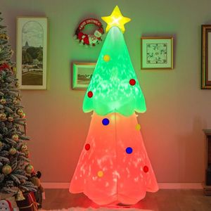 6.2 Feet <b>Christmas</b> <b>Tree</b> with Topper Star and Lights Inflatable Holiday Decoration - Product Image 6