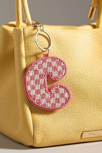 พวงกุญแจปักลูกปัดลายเป็ดสวยงามสีเหลืองและดำ และเครื่องประดับกระเป๋าทำมือจากอินเดีย - Product Image 3